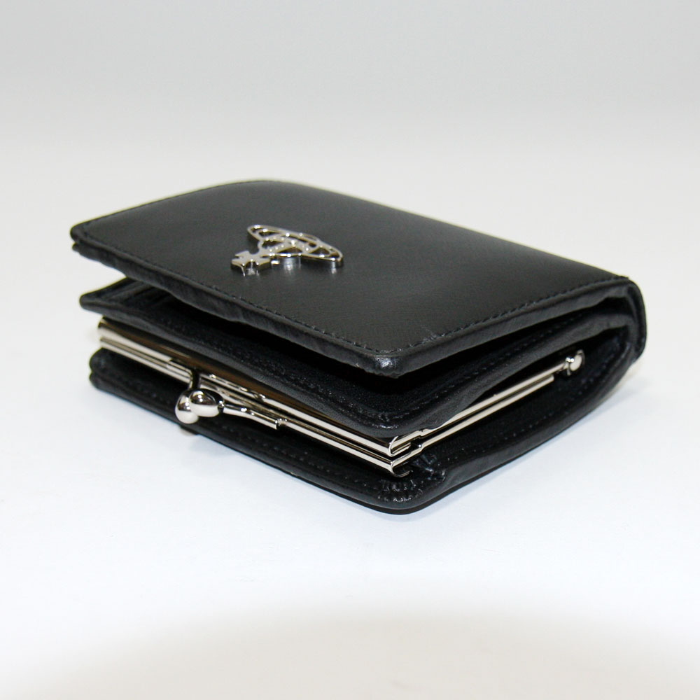 楽天市場】【送料無料】ヴィヴィアン 財布 がま口 口金 二つ折り財布