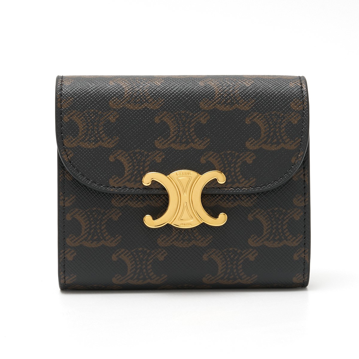 セリーヌ CELINE 三つ折り財布 トリオンフ スモール ブラウン