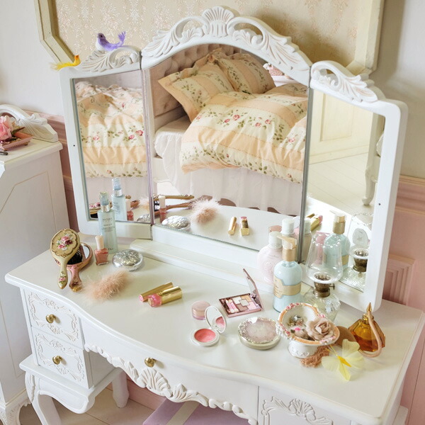 ロマンティックプリンセスアンティーク風ドレッサー/Soleil