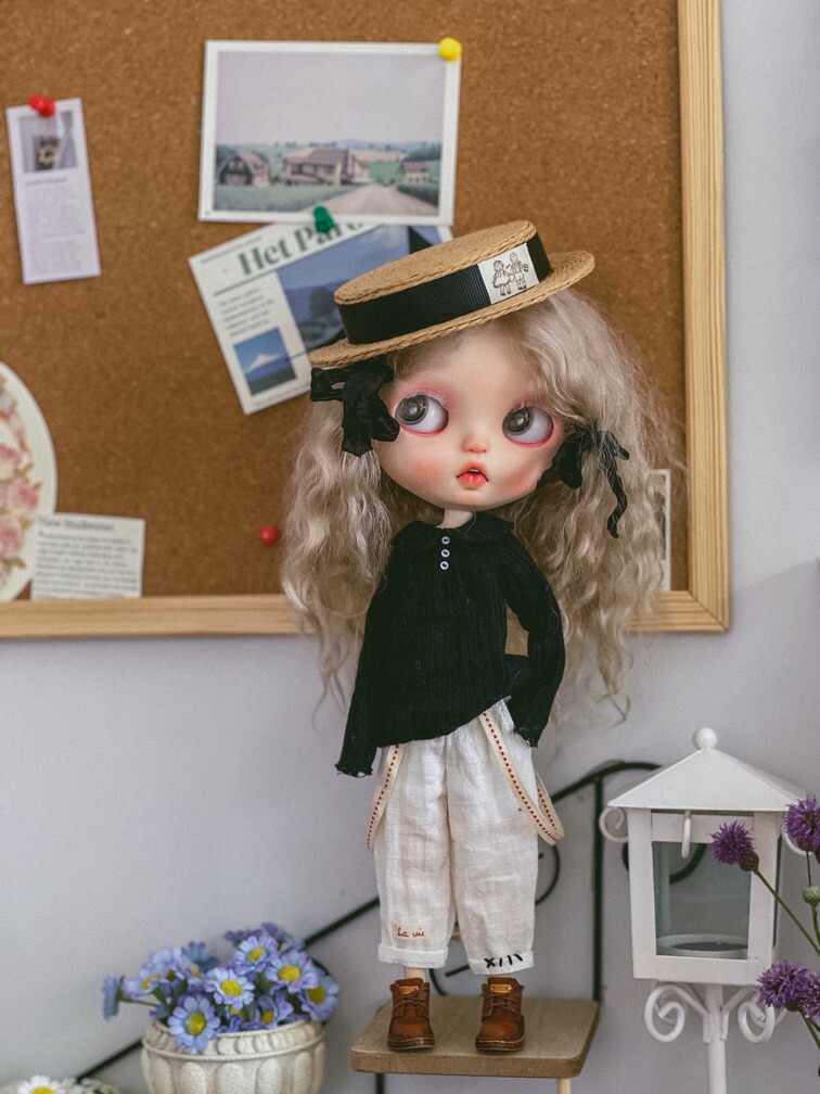 楽天市場】ブライス ネオブライス blythe レトロ 田園 麦わら帽子 帽子