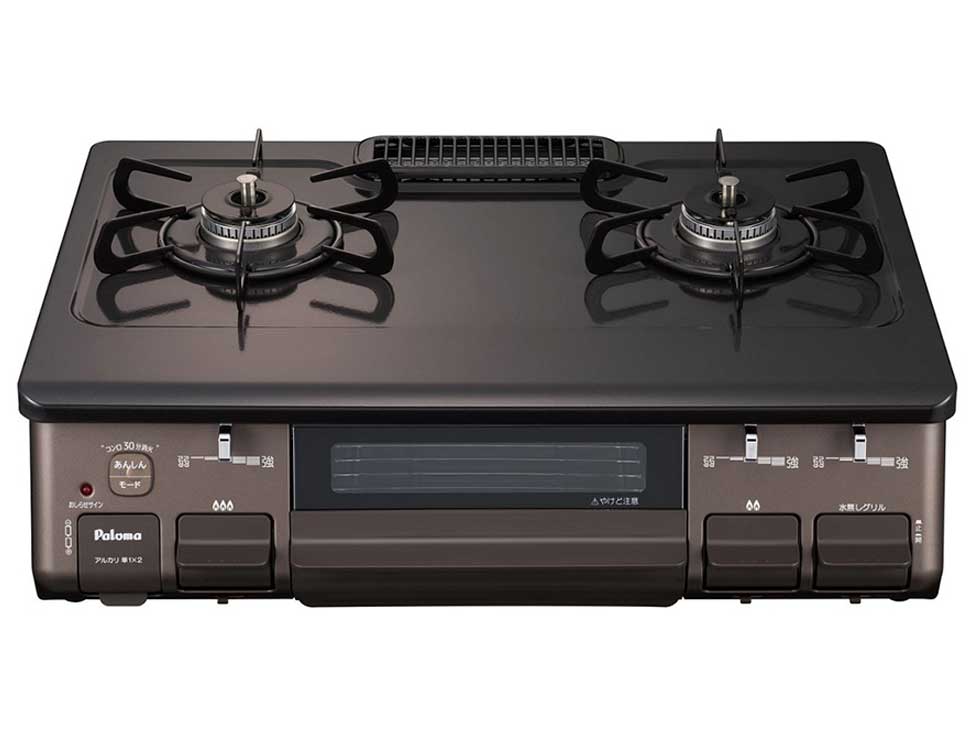 Paloma パロマ LPガス用ガスコンロ IC-735WA-R 黒 ※2400010344725