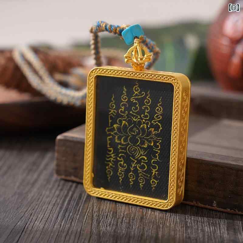 楽天市場】ネックレス 男女兼用 チベット族 民族風 お守り タンカ