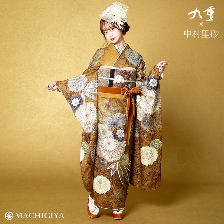 振袖 フルセット 正絹着物 ボルドー シック 大人可愛い 成人式 商品