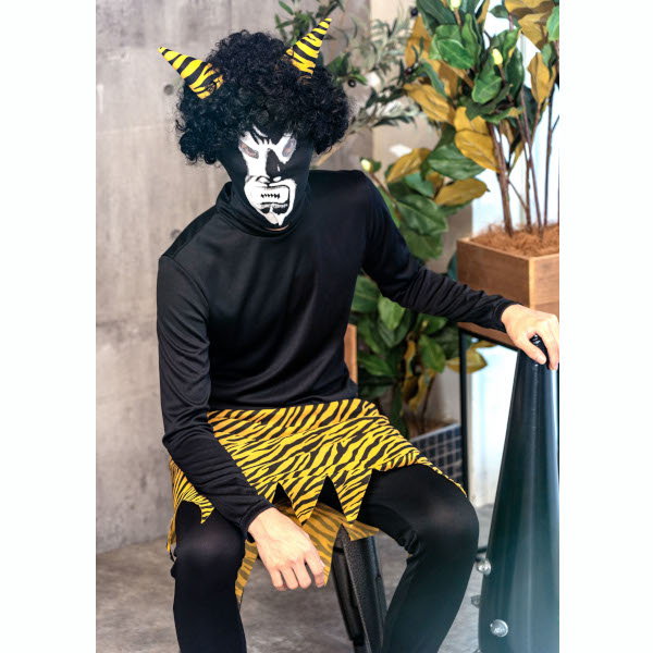 楽天市場】リアル鬼 黒【節分 鬼コスプレ 衣装 かつら マスク 全身