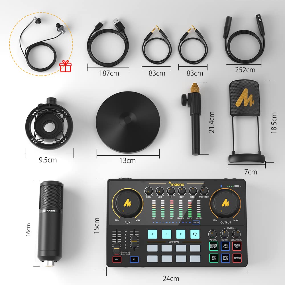 楽天市場】送料無料 MAONO「マオノ」 オーディオミキサー オーディオ