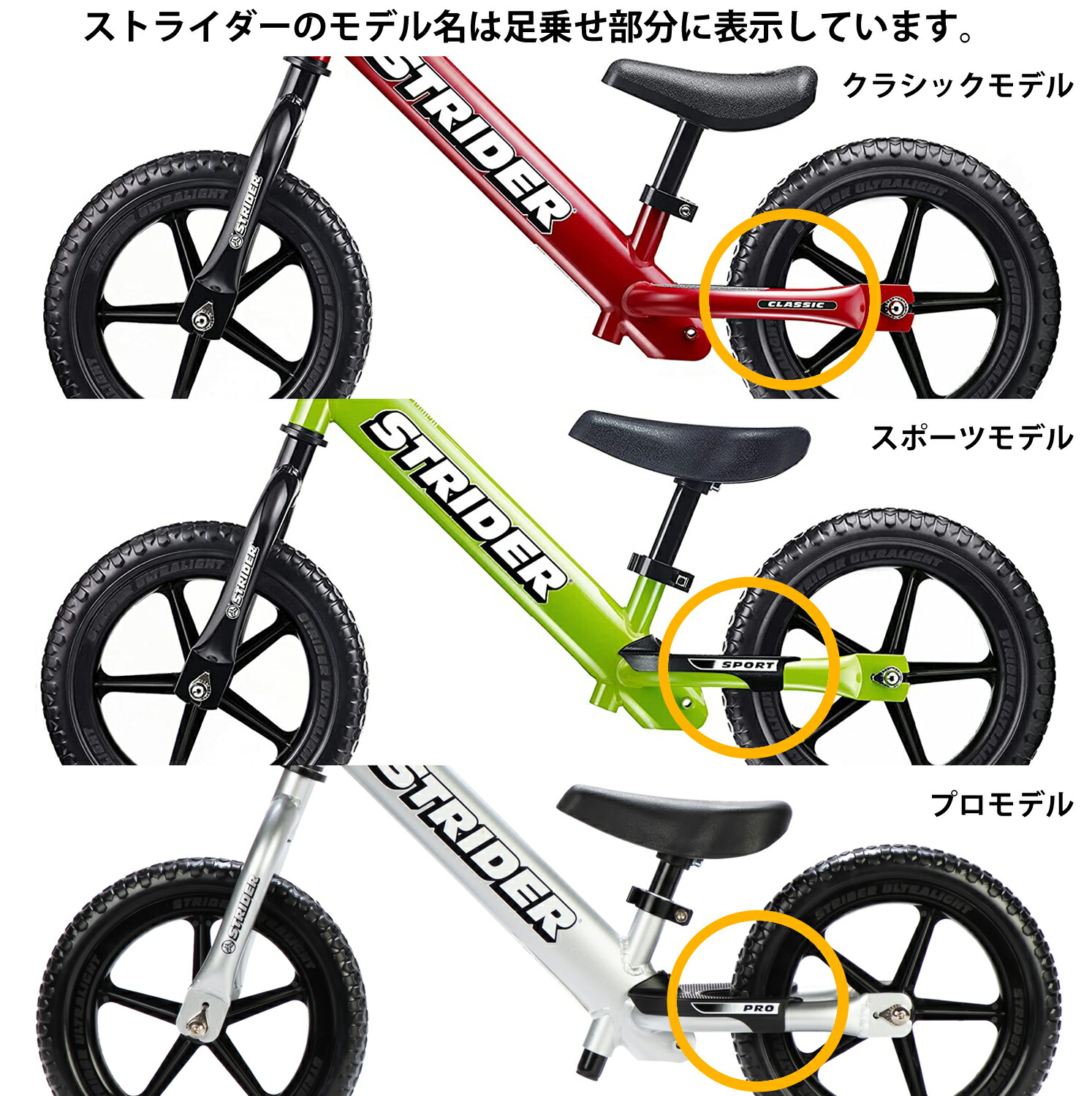 楽天市場】ストライダー スペアパーツ クラシックモデル・14x用