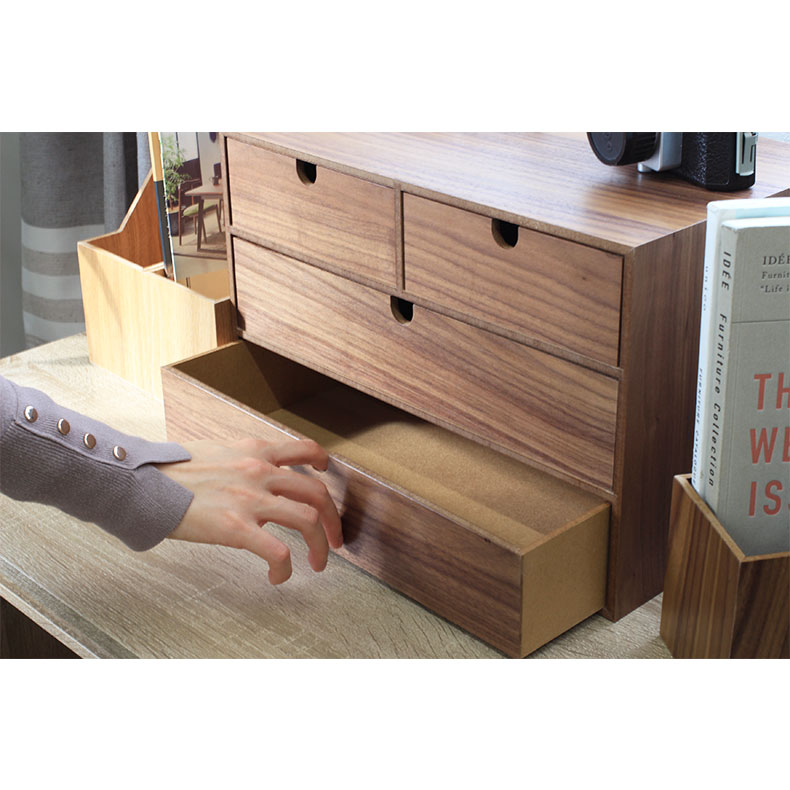 楽天市場】木製引出収納ボックス 3段 全2色 | ミニチェスト 木製