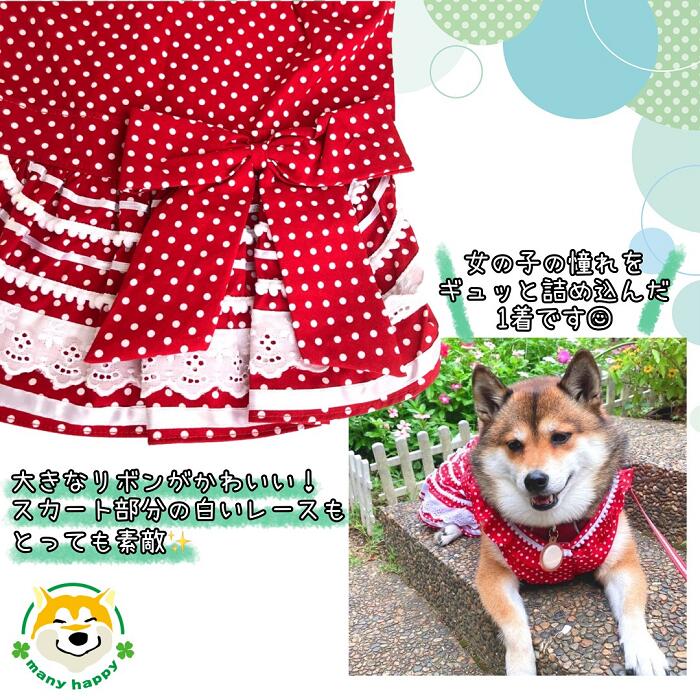 楽天市場】【 中型犬用 】犬 服 ワンピース 可愛い おしゃれ 女の子