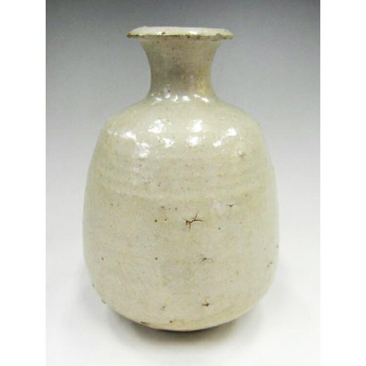 朝鮮美術李朝徳利草花文丸瓶骨董R1407K3