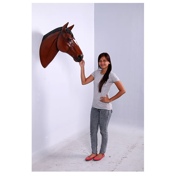 楽天市場】FRPアニマルオブジェ 馬の頭部 壁掛け（栗毛） Horse Head