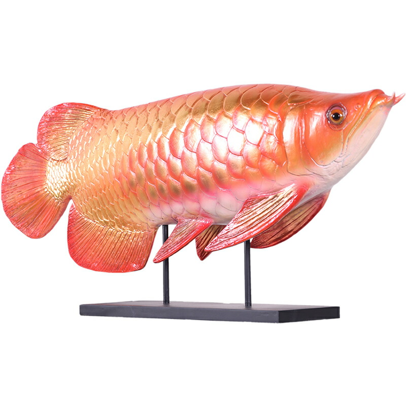 楽天市場】FRPアニマルオブジェ アロワナ Arowana リアル 置物