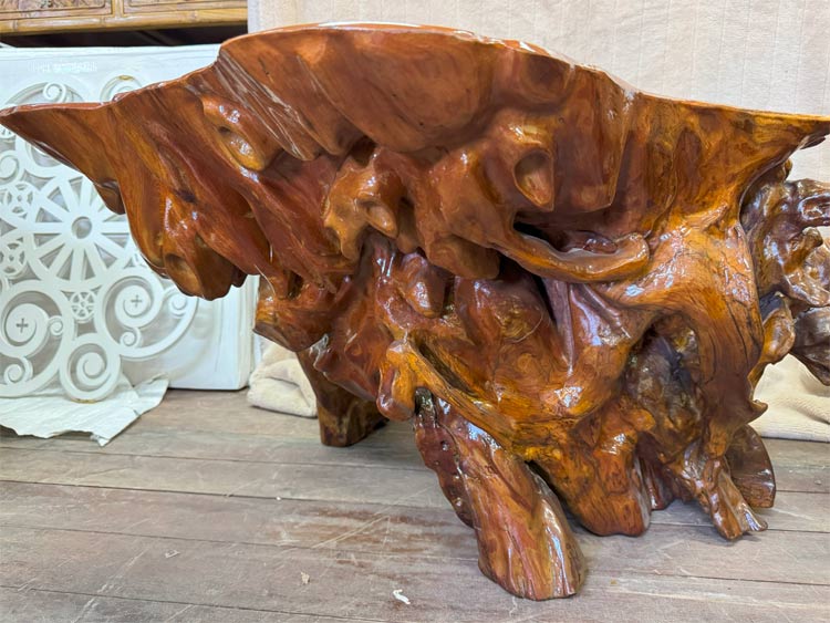 古木 オブジェ 花台 天然 根卓 花台 香台 盆栽