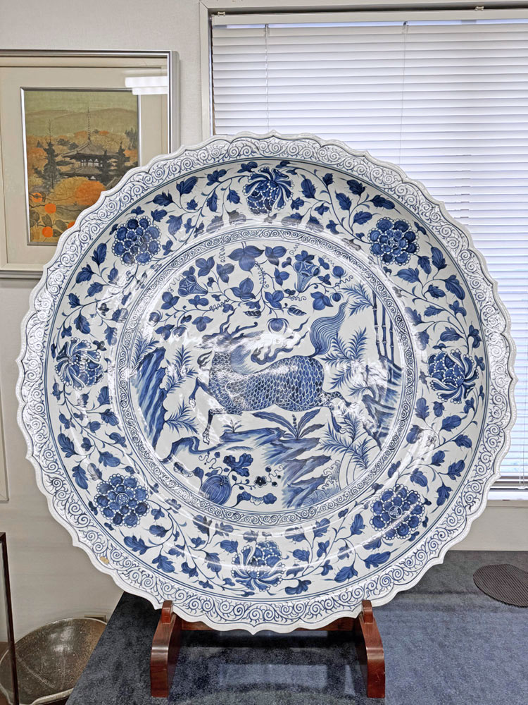 中国 骨董品 元青花 染付 竜紋大壺 古玩 陶芸古美術 中国 骨董品 元