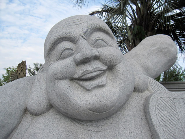 楽天市場】御影石彫刻 布袋 石像 高さ約2m55cm 七福神 石仏 幸福の象徴