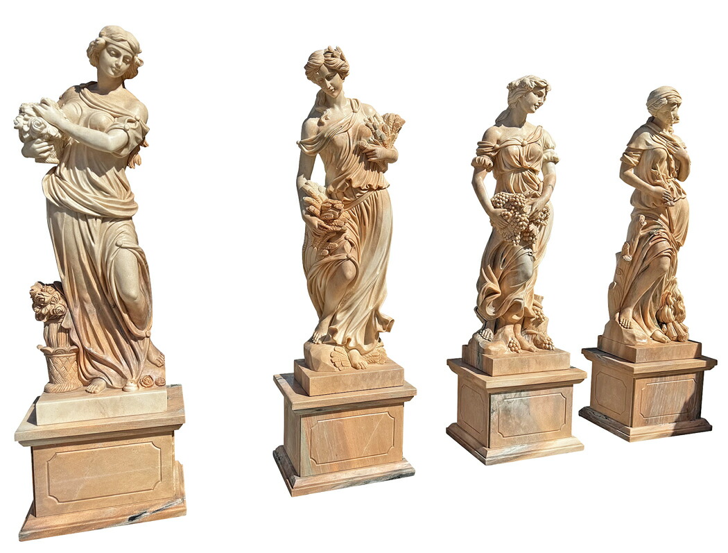 楽天市場】天然大理石彫刻 葡萄を抱えるヴィーナス 夏 ピンク H232cm