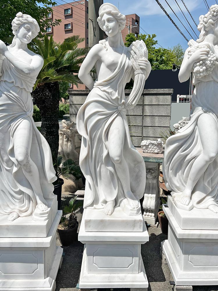 楽天市場】天然大理石彫刻 収穫のヴィーナス (秋) H200cm 四季 石像