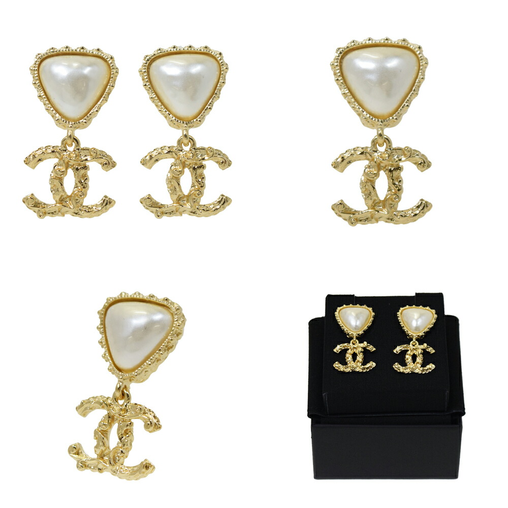 楽天市場】シャネル アクセサリー レディース ピアス ゴールド パール
