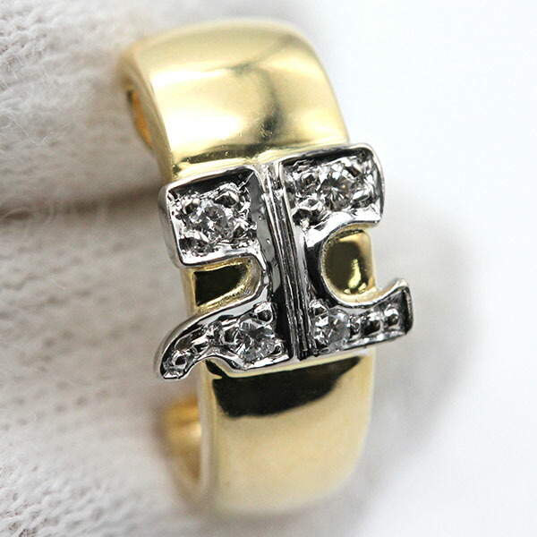 楽天市場】クレージュ courreges K18YG/WG ダイヤモンド ピアス