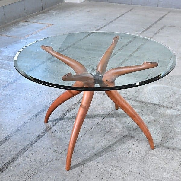 ポラダ社アクタスporada 木製サイドテーブル チェリー材美品