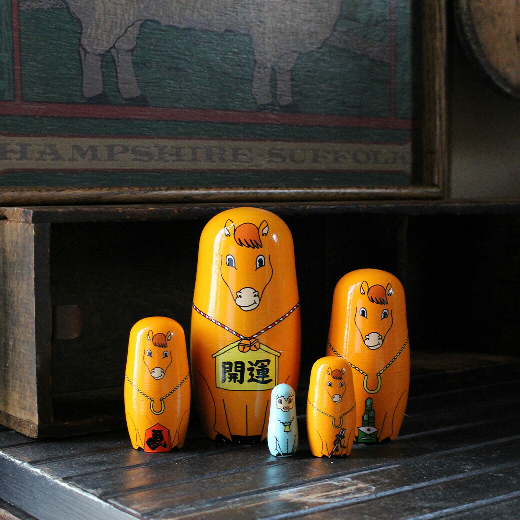 楽天市場】午年 マトリョーシカ｜Happy New Horse｜DETAIL ディテール