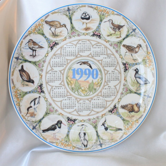 希少☆ウェッジウッド製 鳴き鳥シリーズ飾り皿 希少☆ウェッジウッド製