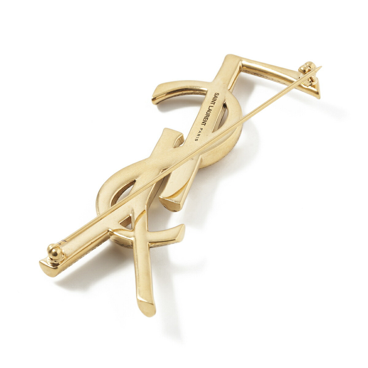 楽天市場】サンローラン SAINT LAURENT ブローチ ゴールド レディース