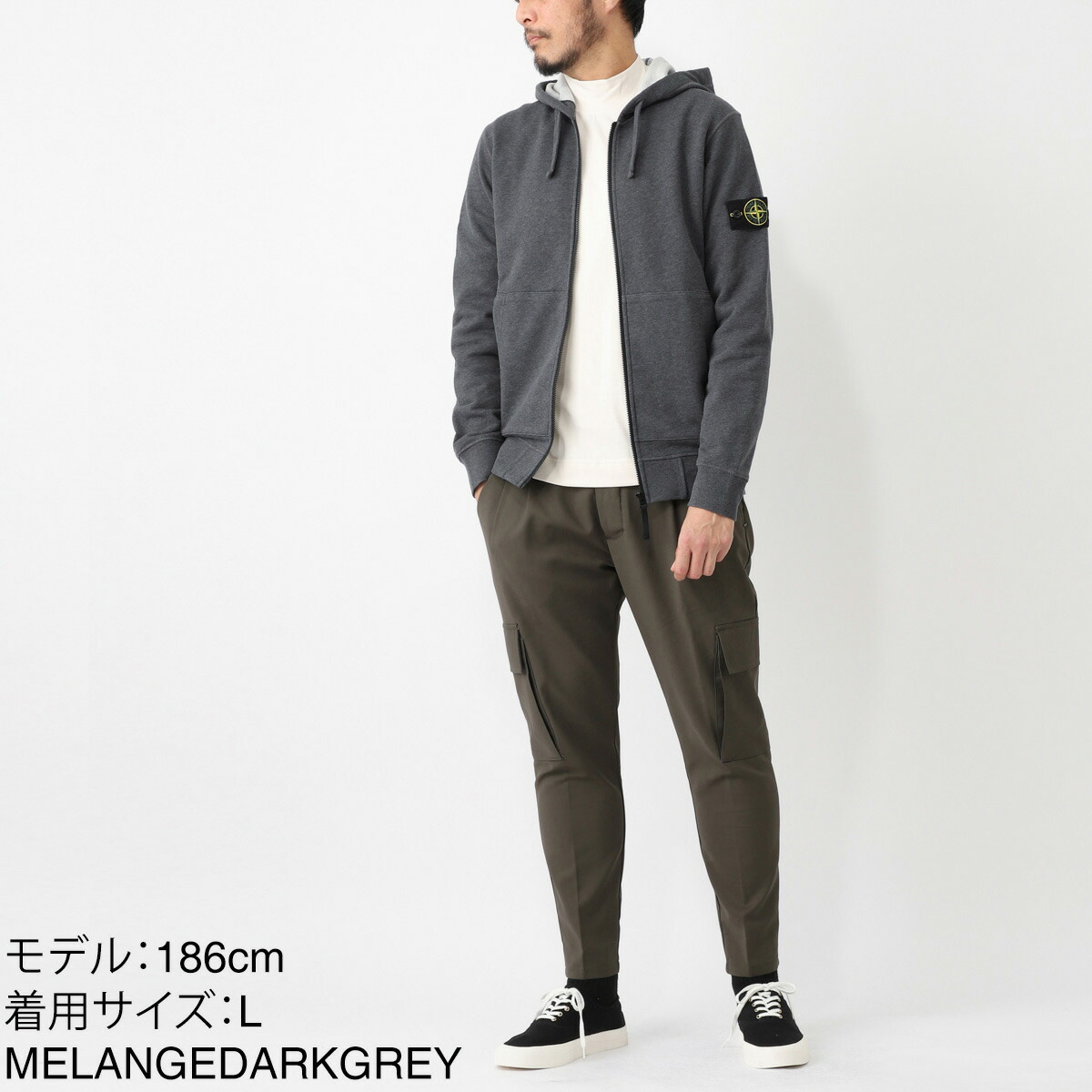 楽天市場】ストーンアイランド STONE ISLAND ジップアップパーカ