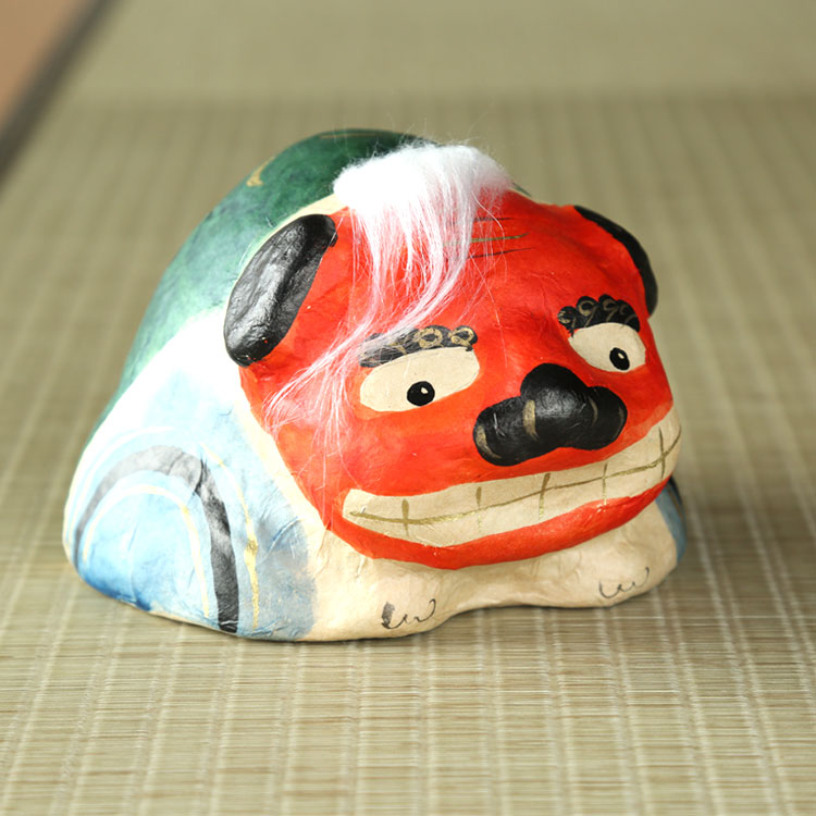 楽天市場】獅子舞 はりこ 和紙 お正月飾り 縁起物 厄除け 玄関飾り