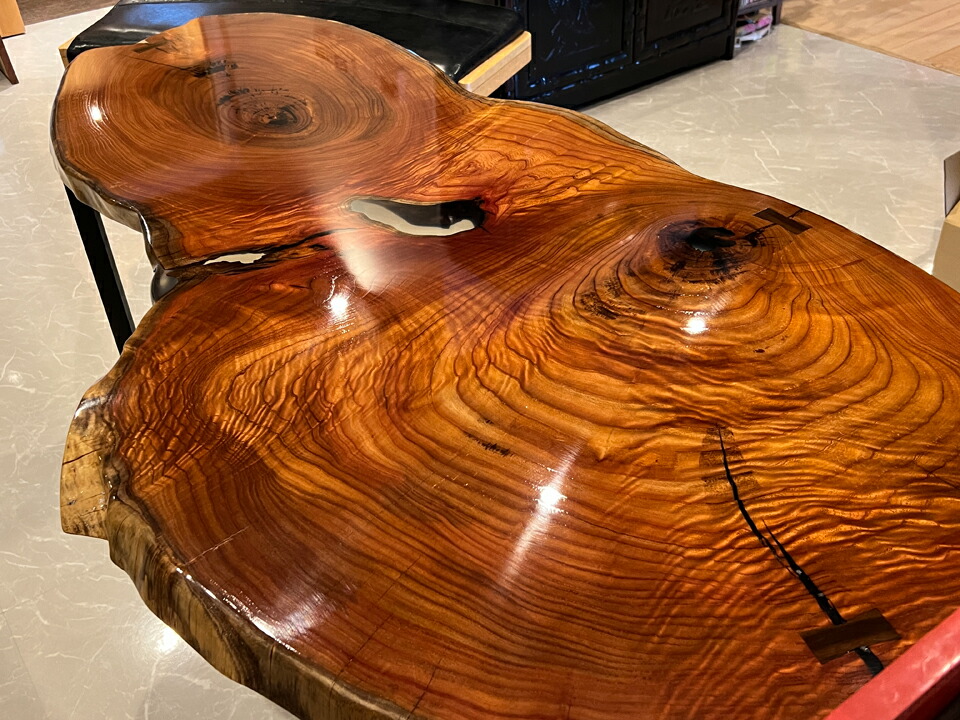 天然木一枚板コーヒーテーブル唯一無二