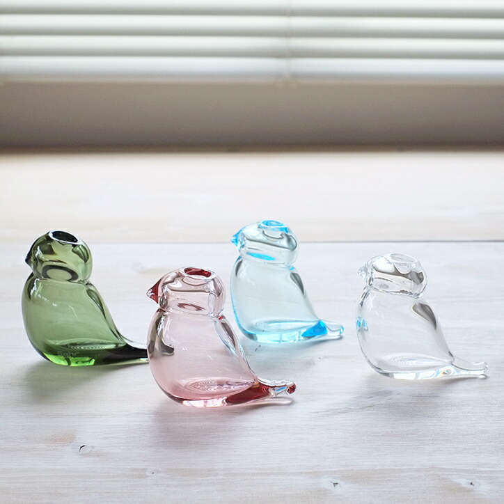 楽天市場】一輪挿し ガラス Sghr ことり KTR-70 フラワーベース 花瓶