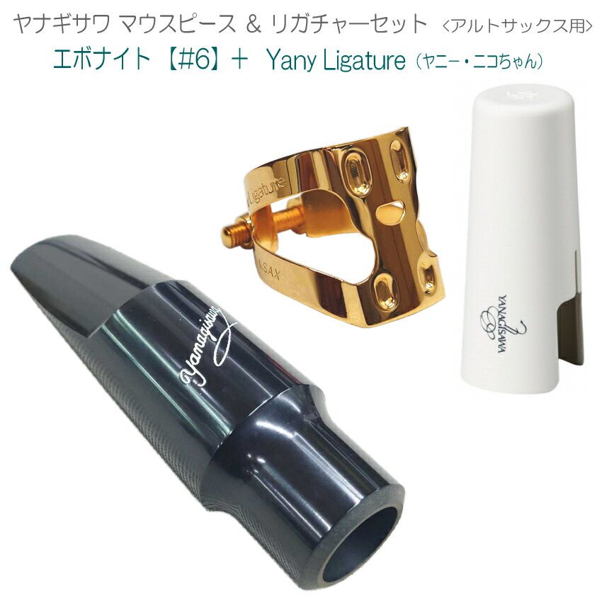 楽天市場】YANAGISAWA アルトサックス マウスピース#6 + YanyLigature