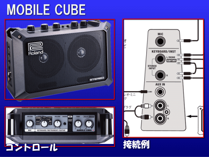 楽天市場】ローランド MB-CUBE：コンパクト アンプ【専用ACアダプタ付