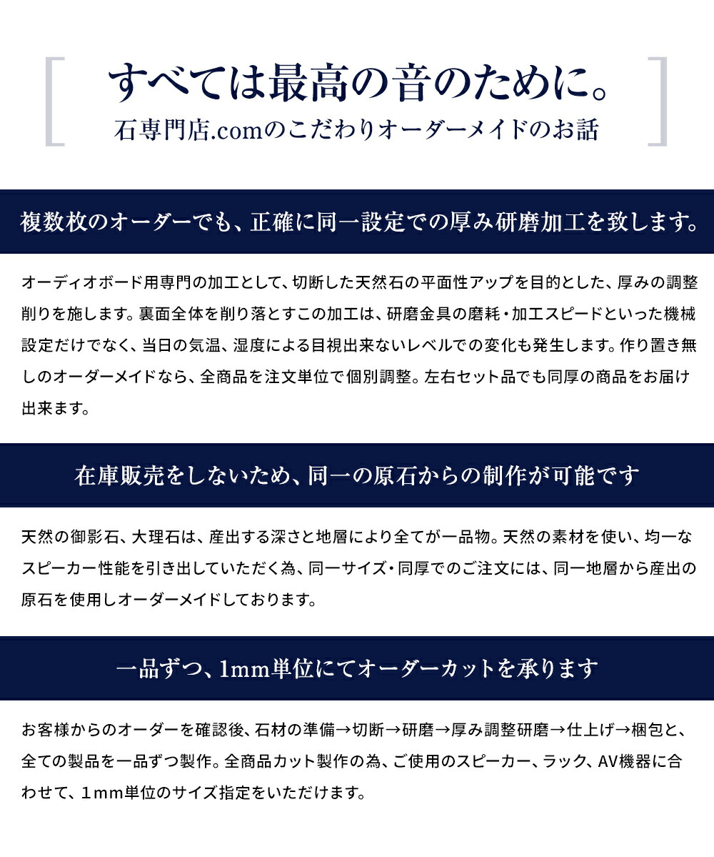 楽天市場】黒御影石オーディオボード 山西黒厚み 20ミリベース350