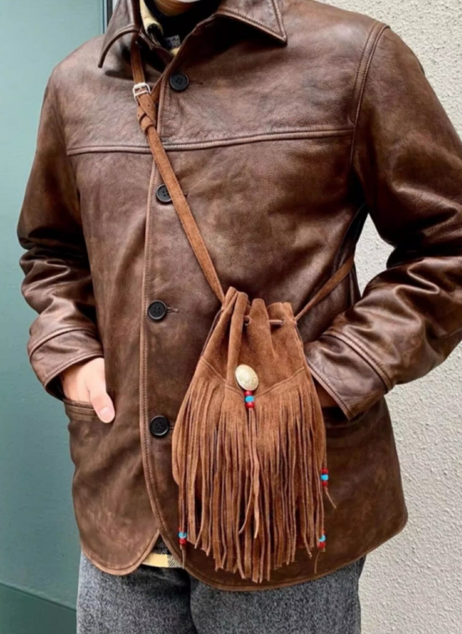 楽天市場】秋冬 新品 茶芯牛革 レトロ 本革 ユーズド加工 ライダース