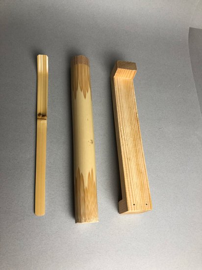 楽天市場】【京銘竹白竹】茶杓づくり3点セット（上） : 三木竹材店