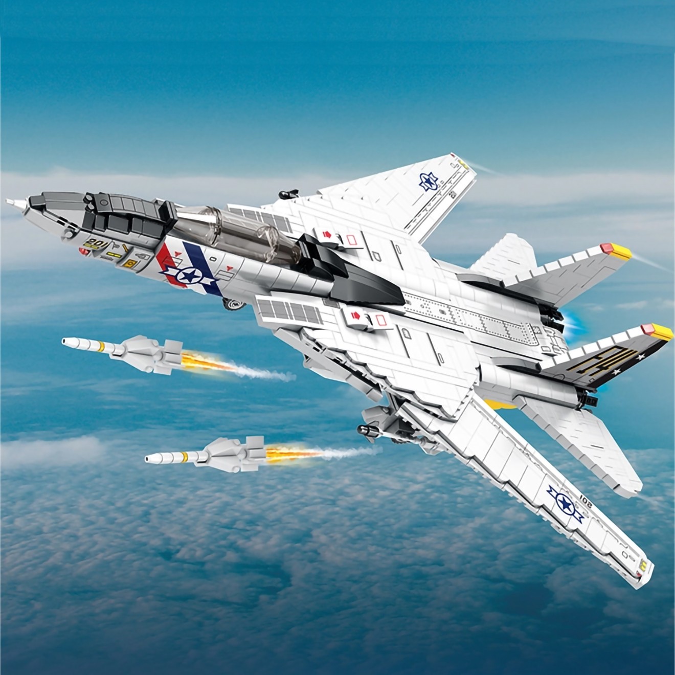 楽天市場】AFM F-14 トムキャット 1600Blocks◇艦上 戦闘機 ミリタリー