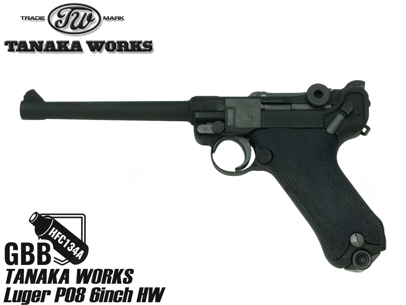楽天市場】TANAKA WORKS Luger P08 6inch HW◇タナカワークス/ルガー
