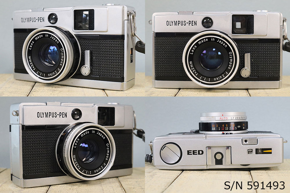 完動品！！】Olympus Pen-EE ブルー フィルムカメラ Olympus PEN