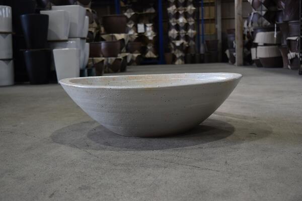 楽天市場】特大盃型 白盃水鉢 大型睡蓮鉢 水鉢 幅65センチ特大水鉢