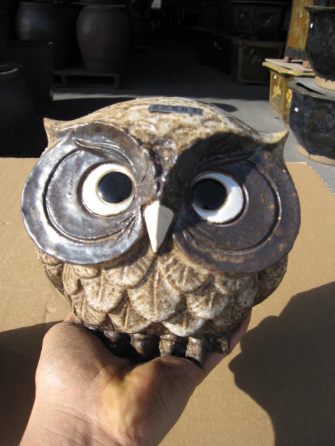 楽天市場】幸せフクロウ ツーふくろうの置物【信楽焼き】ふくろう こ