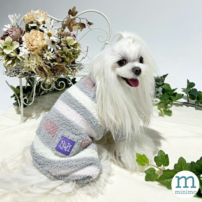 楽天市場】犬服 小型犬 ふわもこニットロンパース ブランド いぬの服