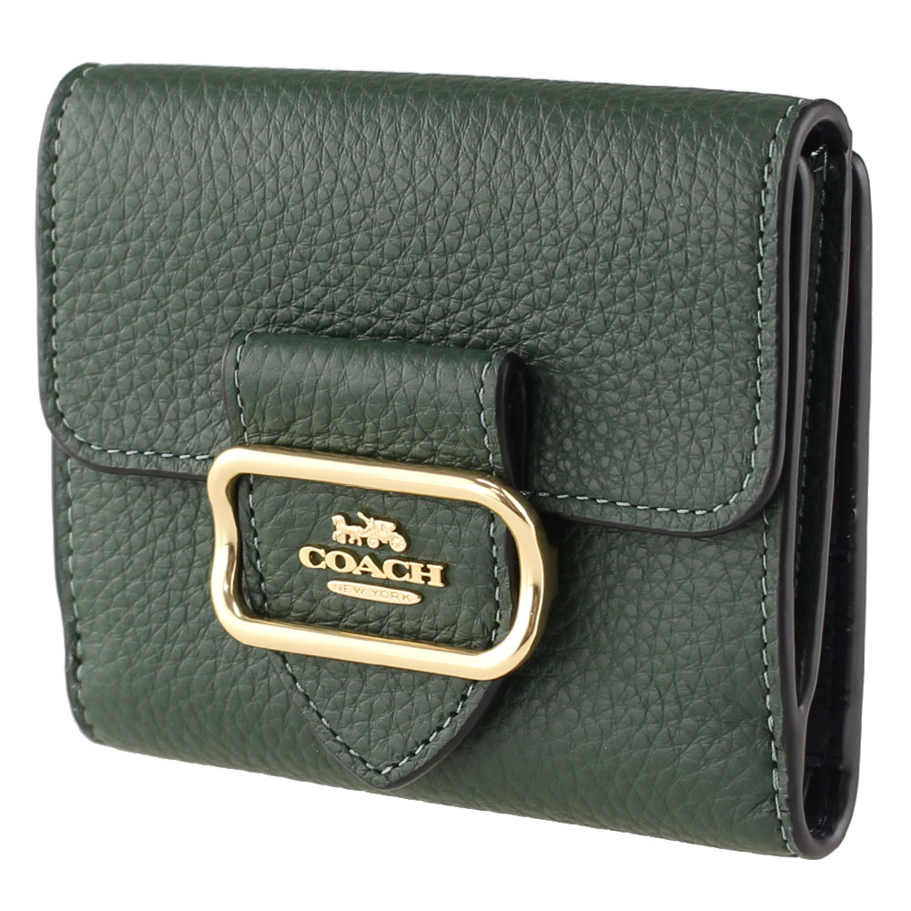 楽天市場】コーチ 財布 二つ折り COACH cf473 imqvc グリーン 緑 財布