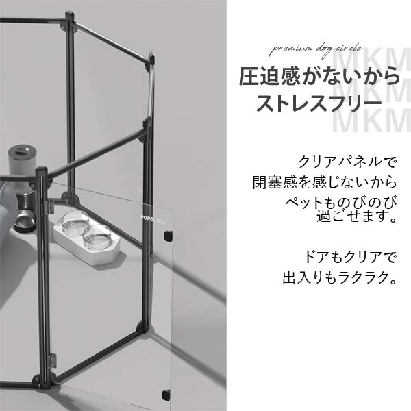 楽天市場】【人気商品】ドッグサークル 透明 クリア 小型犬 中型犬