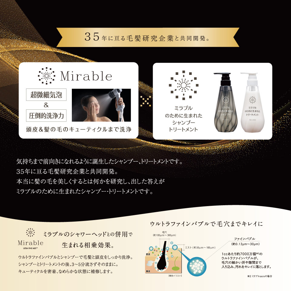 楽天市場】【公式】ミラブルzero美髪ケアセット（ミラブルzero＋