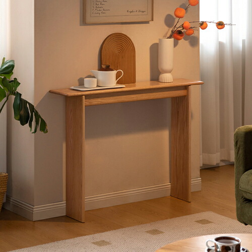 楽天市場】コンソールテーブル 木製 玄関テーブル 幅100cm コンパクト