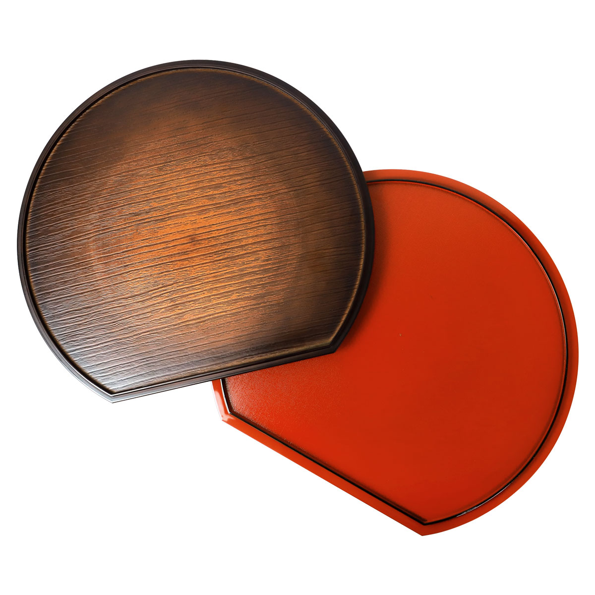 楽天市場】紀州漆器 半月盆 お盆 半月膳 トレー トレイ 39cm 13寸 日本