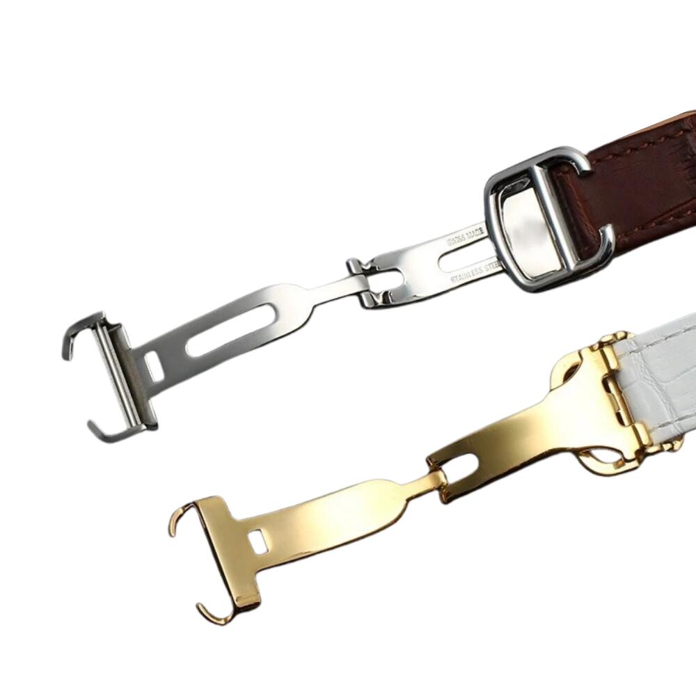 Cartier カルティエ レザーベルト 純正 12mm 美品 ネイビー 型押し