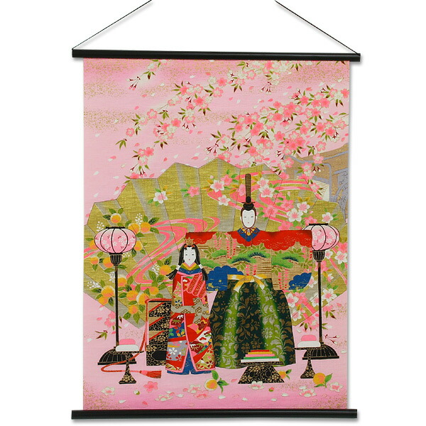 楽天市場】【2/4〜2/10は全品ポイント2倍】友禅和紙タペストリー 立雛