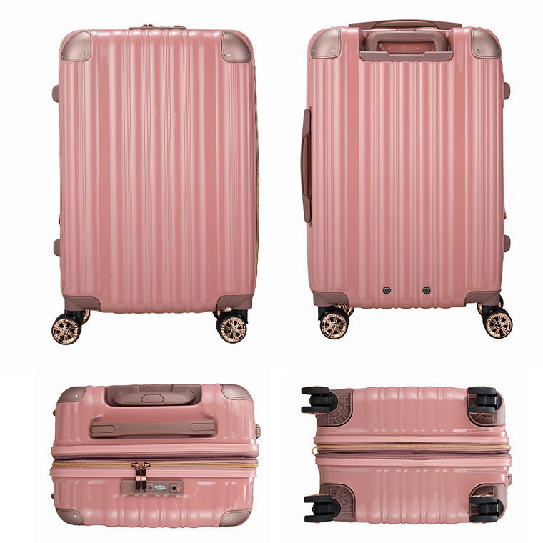 楽天市場】スーツケース Mサイズ 52L 拡張 ファスナー キャリーバッグ