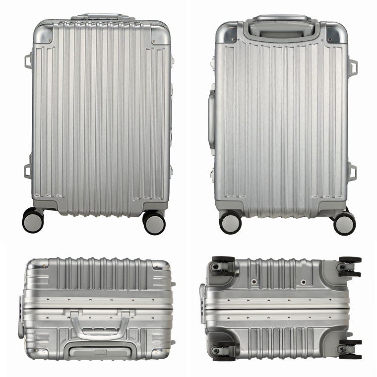 楽天市場】アルミ調 中型 スーツケース Mサイズ 51L 3日〜5日 シフレ